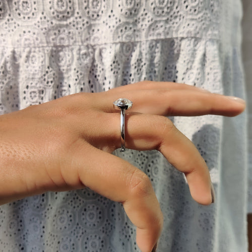 Odette Grace - Old European Cut Bezel Engagement Ring