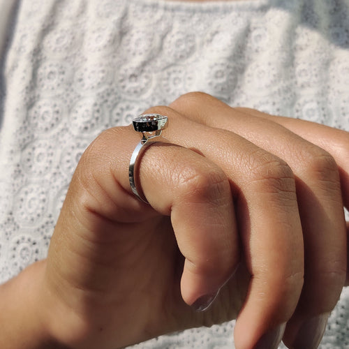 Evangeline Faith - Bezel Set Engagement Ring with Round Diamond