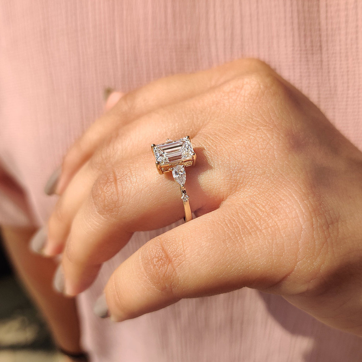 Delphine June - Windlass 3 Stone Diamond Ring