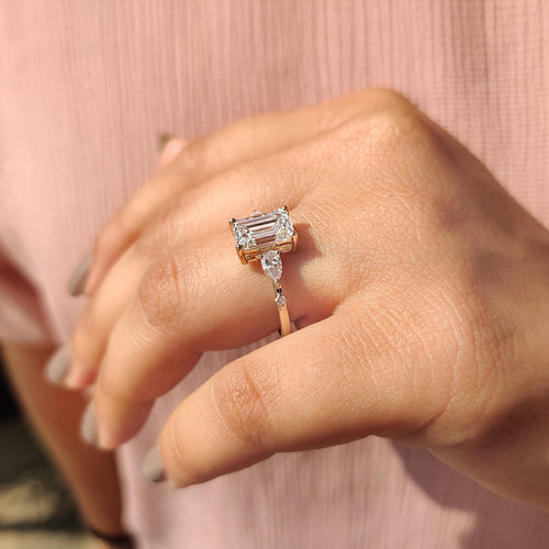 Delphine June - Windlass 3 Stone Diamond Ring