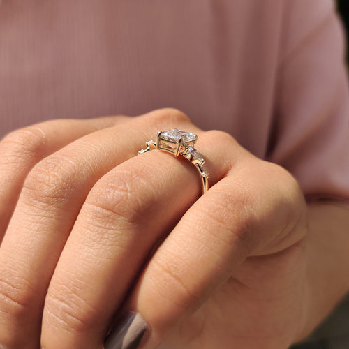 Delphine June - Windlass 3 Stone Diamond Ring