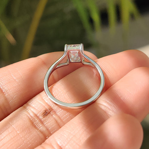 Esme Louise - Emerald Cut Engagement Ring In Solitaire Style