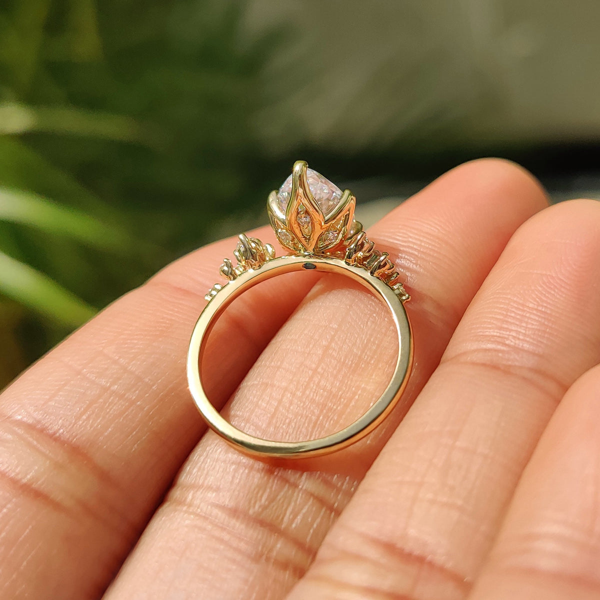 Mirabelle May - Marquise Cluster Ring With Blue Topaz Hidden Accent