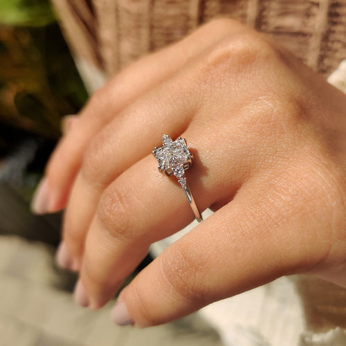 Mirabelle Wren - 5 Stone Radiant Cut Engagement Ring
