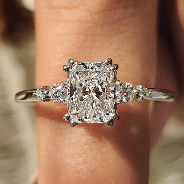 Mirabelle Wren - 5 Stone Radiant Cut Engagement Ring