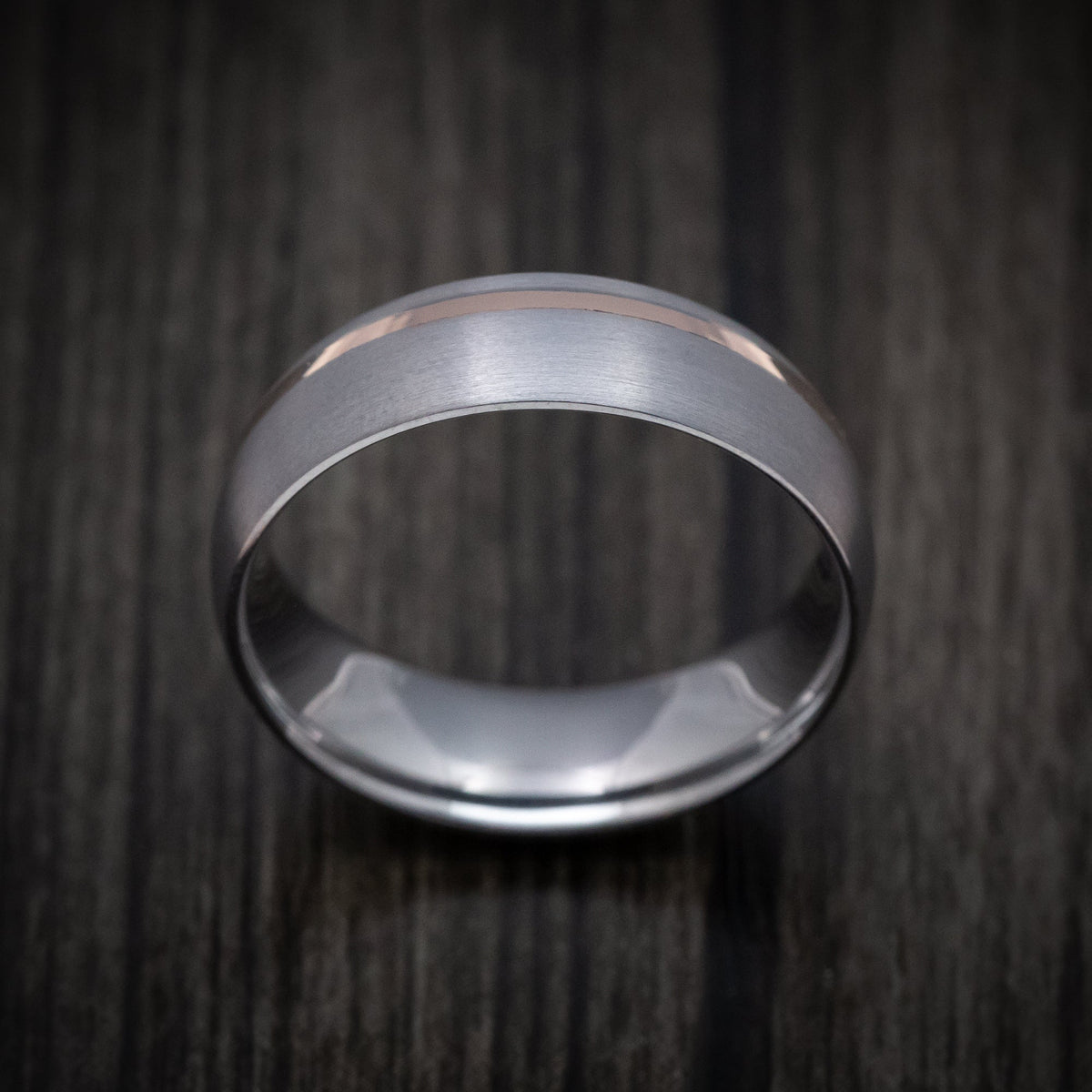 Stonehaven XIII - Tantalum And Gold Men's Wedding Ring - view 2 - Nura Lab