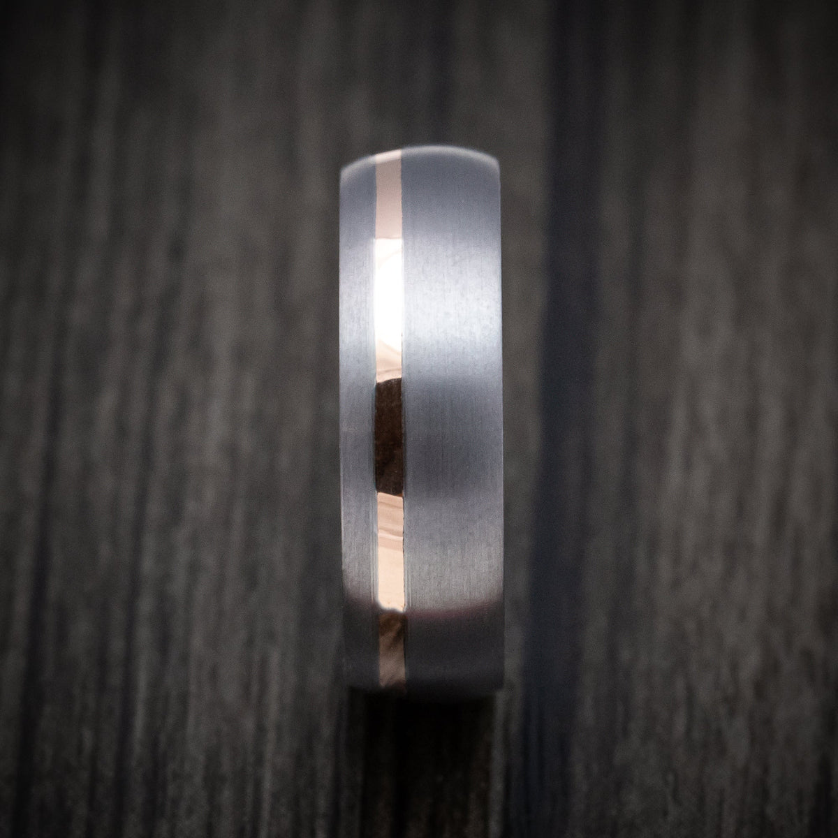 Stonehaven XIII - Tantalum And Gold Men's Wedding Ring - view 3 - Nura Lab