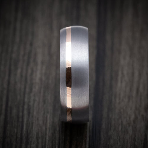 Stonehaven XIII - Tantalum And Gold Men's Wedding Ring - view 3 - Nura Lab