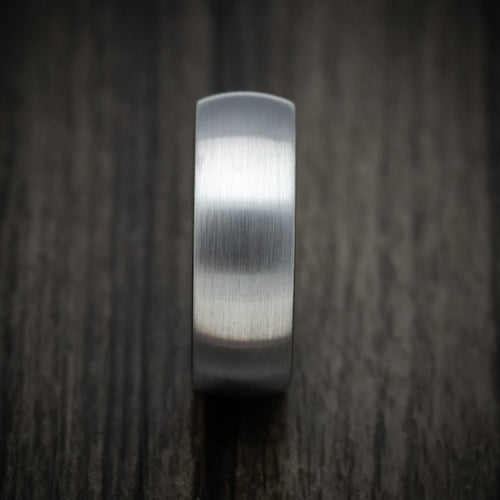 Nomad XVI - Gunmetal Tungsten Men's Wedding Ring with Black Tungsten Sleeve Band - view 3 - Nura Lab