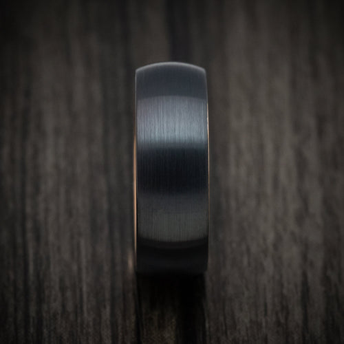 Legacy XV - Black Tungsten Men's Wedding Ring with Golden Tungsten Sleeve Band - view 3 - Nura Lab