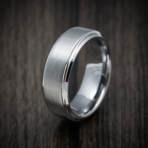 Monarch XVI - Tungsten Men's Wedding Ring with Satin Finish Band - view 4 - Nura Lab