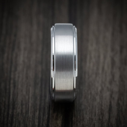 Monarch XVI - Tungsten Men's Wedding Ring with Satin Finish Band - view 3 - Nura Lab