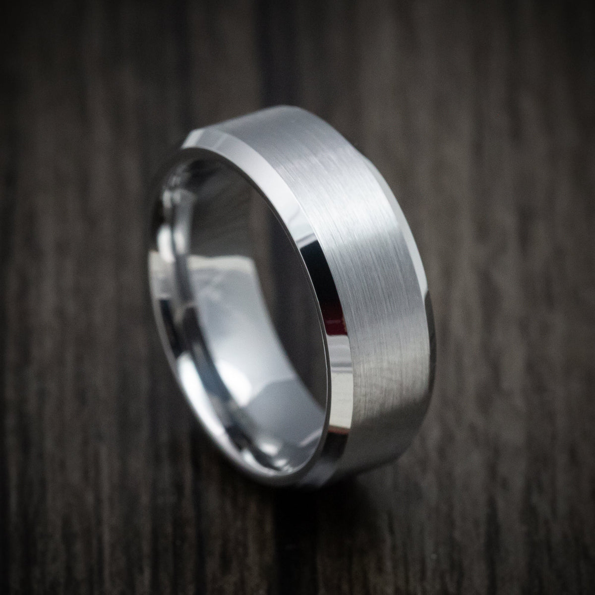Horizon XVI - Tungsten Men's Wedding Ring with Satin Finish Band - Nura Lab