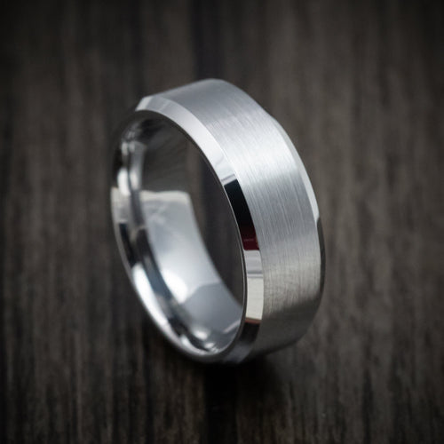 Horizon XVI - Tungsten Men's Wedding Ring with Satin Finish Band - Nura Lab