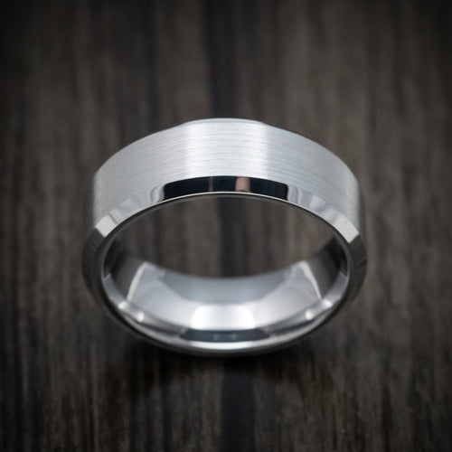 Horizon XVI - Tungsten Men's Wedding Ring with Satin Finish Band - view 2 - Nura Lab