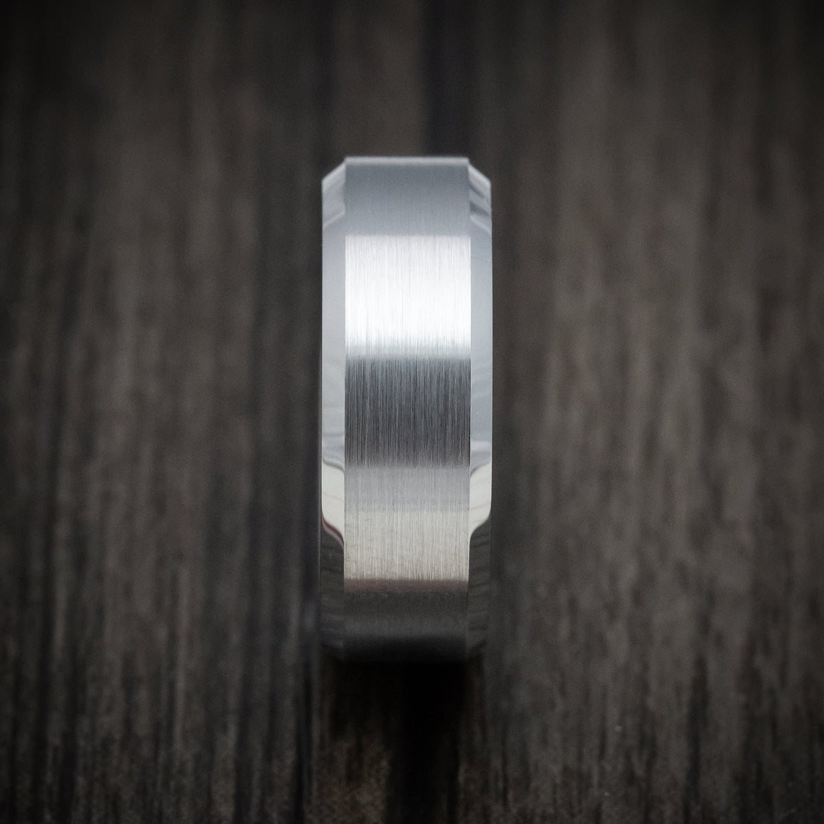 Horizon XVI - Tungsten Men's Wedding Ring with Satin Finish Band - view 3 - Nura Lab