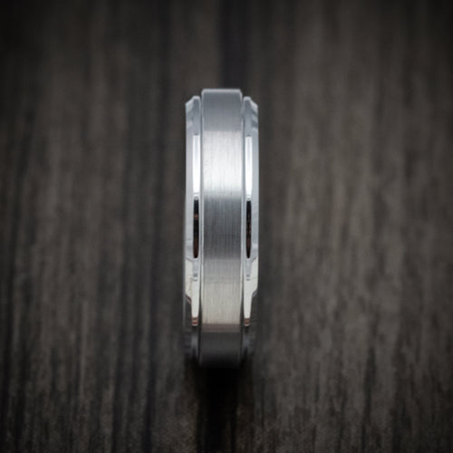 Pioneer XVI - Tungsten Men's Wedding Ring with Satin Finish Band - view 3 - Nura Lab