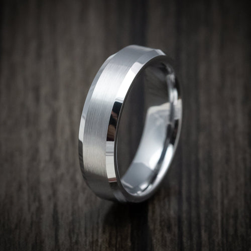 Echelon XVI - Tungsten Men's Wedding Ring with Satin Finish Band - view 4 - Nura Lab