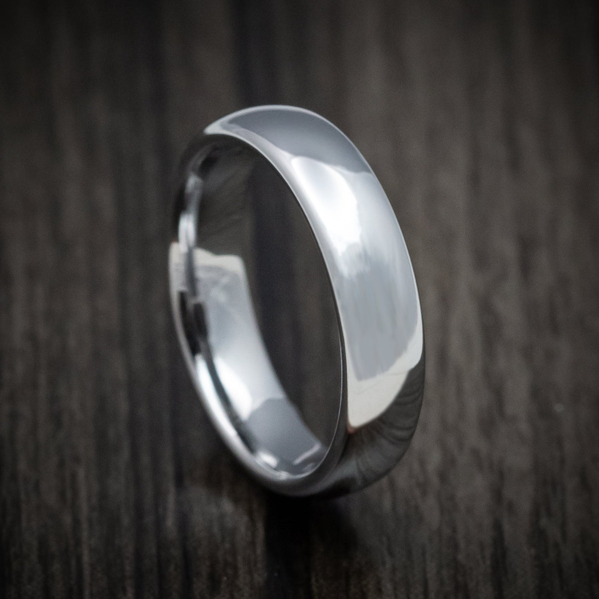 Commander XV - Tungsten Men's Wedding Ring with Polish Finish Band - Nura Lab