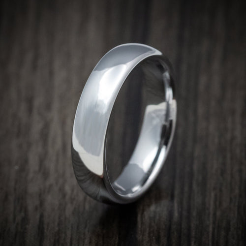 Commander XV - Tungsten Men's Wedding Ring with Polish Finish Band - view 4 - Nura Lab