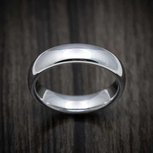 Commander XV - Tungsten Men's Wedding Ring with Polish Finish Band - view 2 - Nura Lab