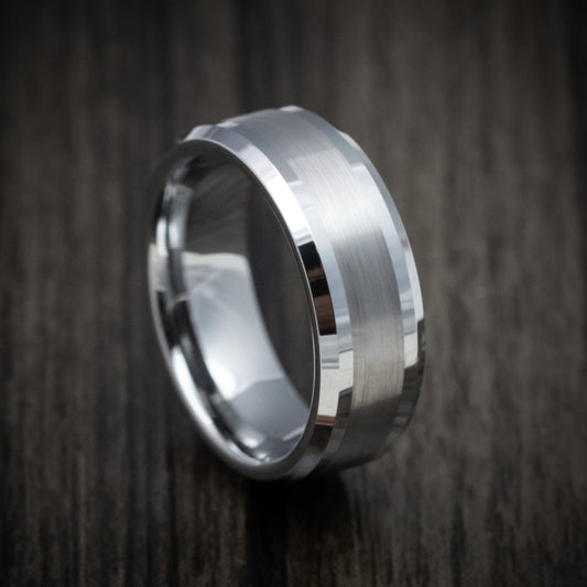 Voyager XVI - Tungsten Men's Wedding Ring with Satin Finish Band - Nura Lab