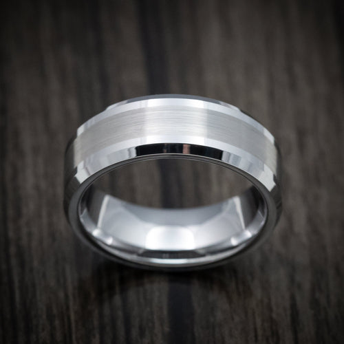 Voyager XVI - Tungsten Men's Wedding Ring with Satin Finish Band - view 2 - Nura Lab