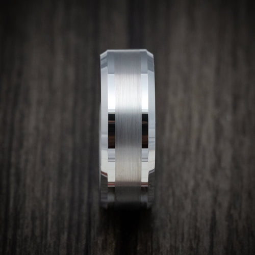 Voyager XVI - Tungsten Men's Wedding Ring with Satin Finish Band - view 3 - Nura Lab