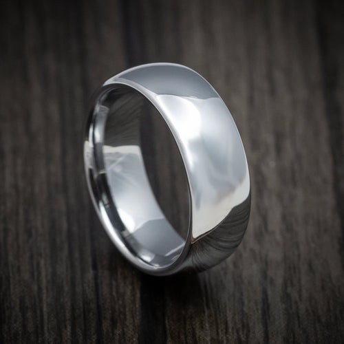 Storm XVI - Tungsten Men's Wedding Ring with Polish Finish Band - Nura Lab