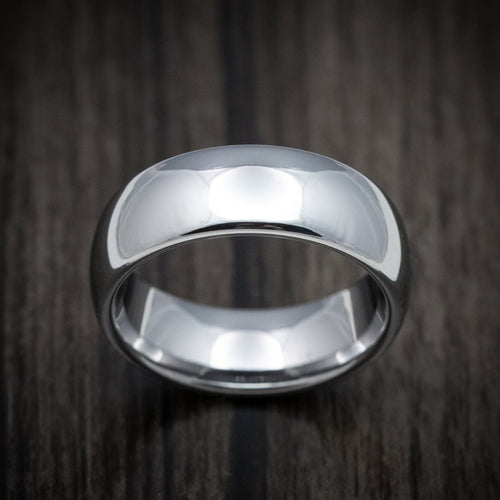Storm XVI - Tungsten Men's Wedding Ring with Polish Finish Band - view 2 - Nura Lab