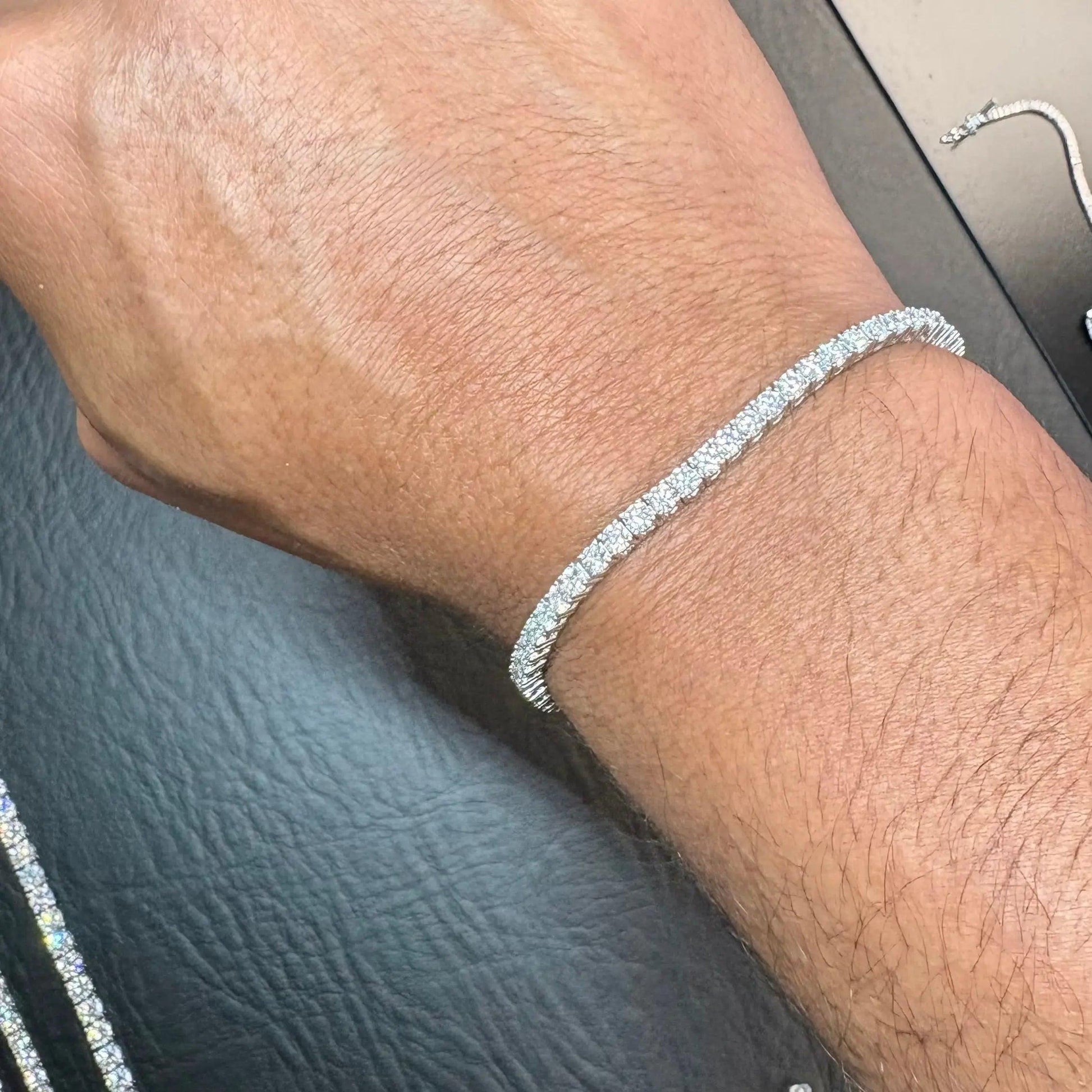 6CT Tennis Bracelet- Lab Moissanite Round Cut in Silver 925 Nura Lab