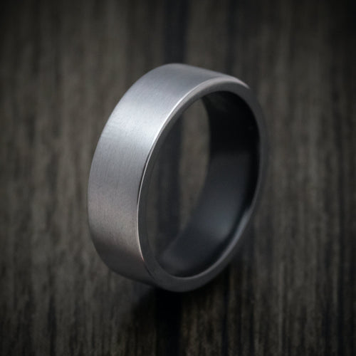 Onyx XIII - Tantalum Men's Wedding Ring with Cerakote Sleeve - view 4 - Nura Lab