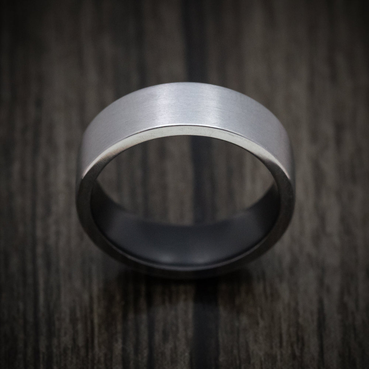 Onyx XIII - Tantalum Men's Wedding Ring with Cerakote Sleeve - view 2 - Nura Lab