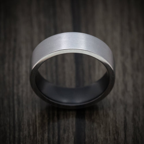 Onyx XIII - Tantalum Men's Wedding Ring with Cerakote Sleeve - view 2 - Nura Lab