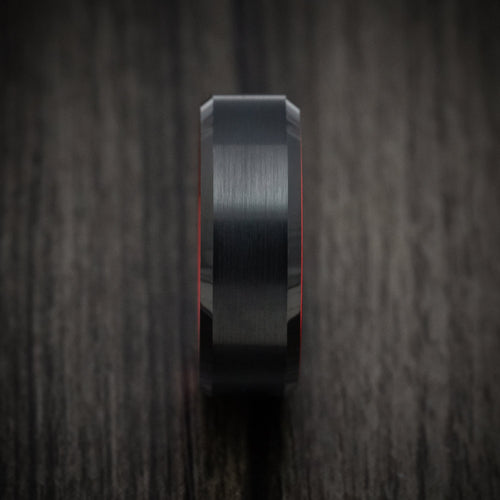 Augustus XV - Tungsten and Anodized Sleeve Wedding Ring - view 3 - Nura Lab