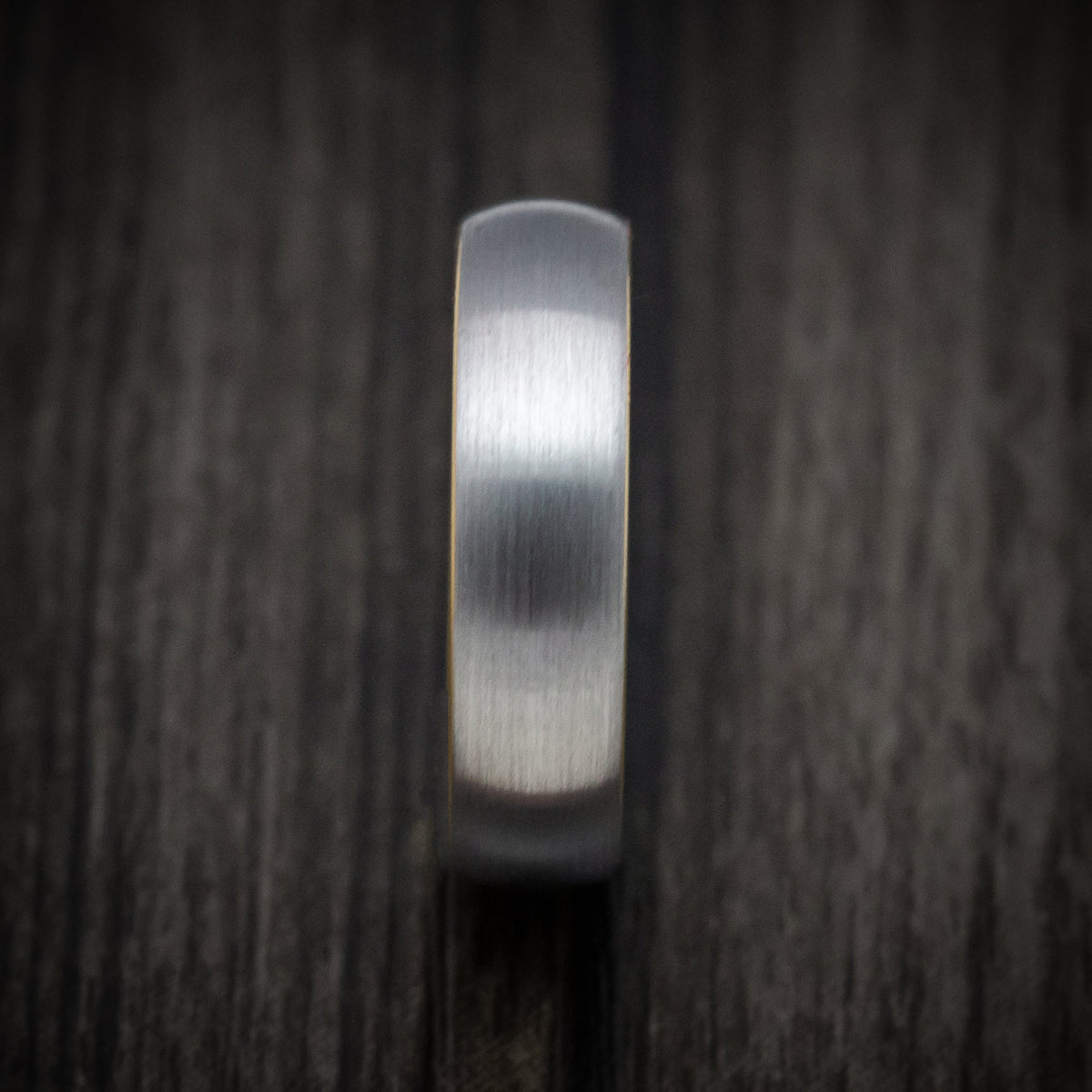 Kauri XV - Tungsten Men's Wedding Ring with Golden Tungsten Sleeve Band - view 3 - Nura Lab