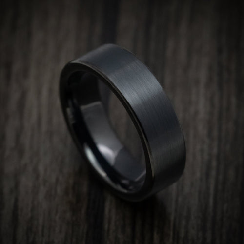 Solstice XV - Black Tungsten Men's Wedding Ring with Satin Finish - Nura Lab