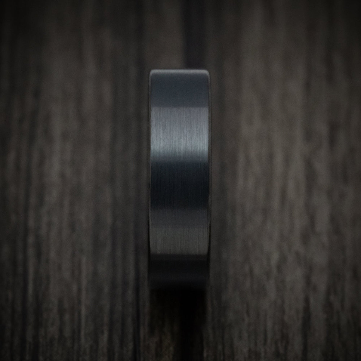 Solstice XV - Black Tungsten Men's Wedding Ring with Satin Finish - view 3 - Nura Lab