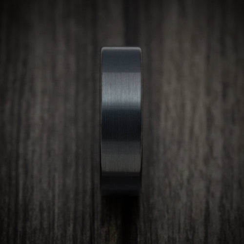Solstice XV - Black Tungsten Men's Wedding Ring with Satin Finish - view 3 - Nura Lab