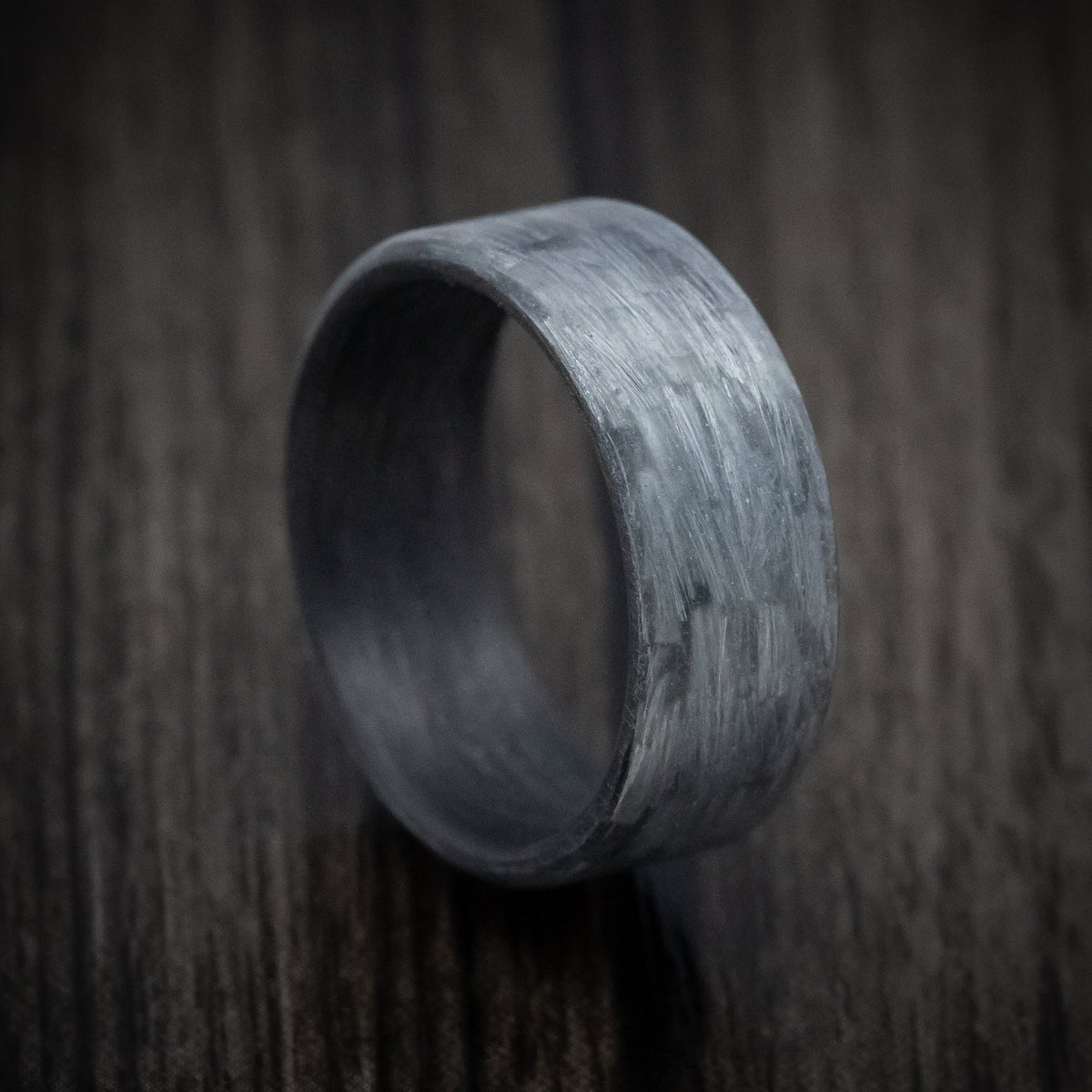 King Arthur XIV - Silver Texalium Men's Wedding Ring with Carbon Fiber Sleeve - Nura Lab