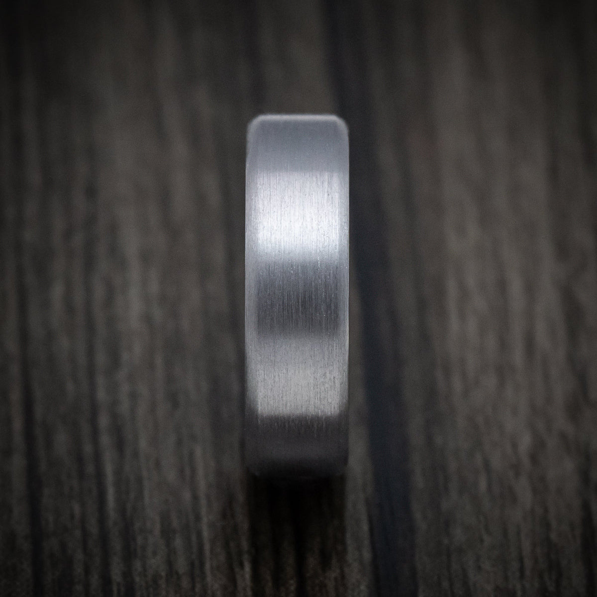 Echelon XII - Tantalum Men's Wedding Ring with Wood Sleeve Band - view 3 - Nura Lab