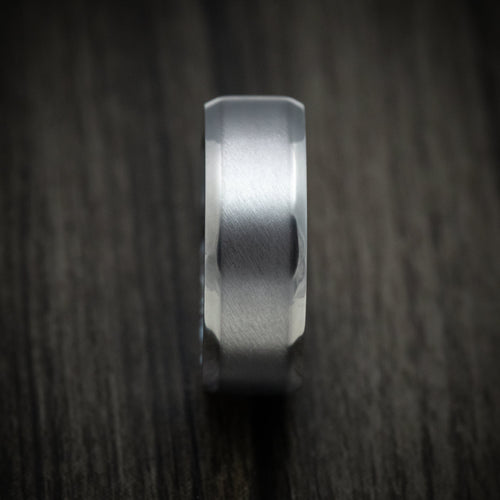 Hunter XIII - Tantalum and SpectraMokume Sleeve Wedding Ring - view 3 - Nura Lab