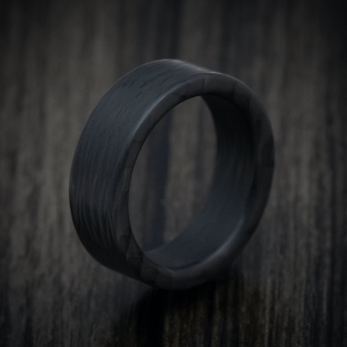 Kodiak XIV - Side-Cut Carbon Fiber Men's Wedding Ring - view 4 - Nura Lab