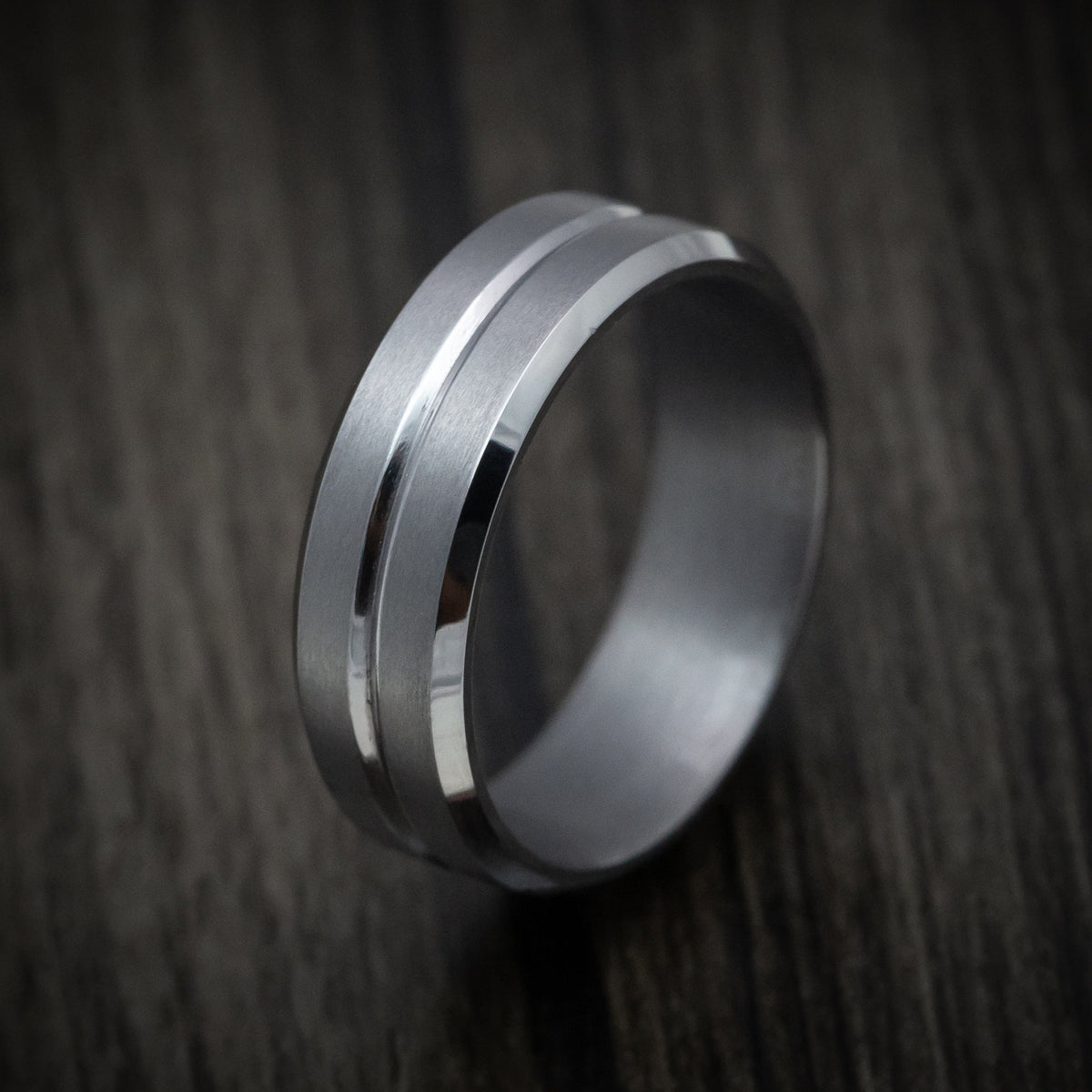 Navigator XIII - Tantalum Band with Satin Finish Men's Wedding Ring - view 4 - Nura Lab