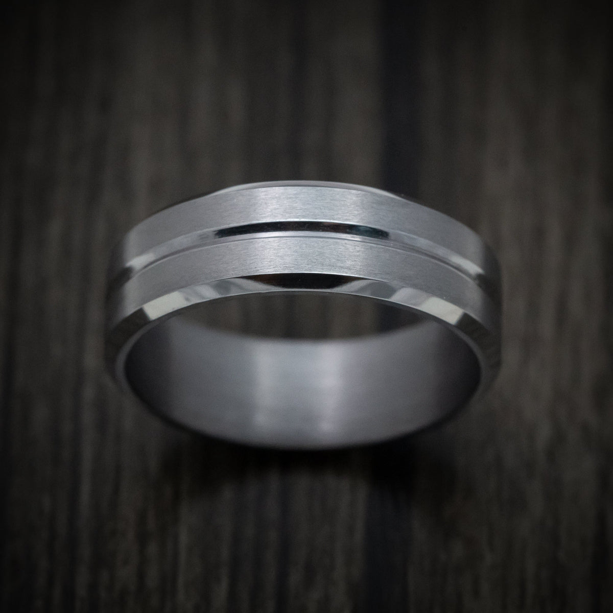 Navigator XIII - Tantalum Band with Satin Finish Men's Wedding Ring - view 2 - Nura Lab