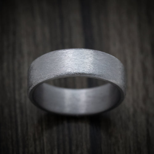 Ember XIV - Tantalum Band with Distressed Finish Men's Wedding Ring - view 2 - Nura Lab