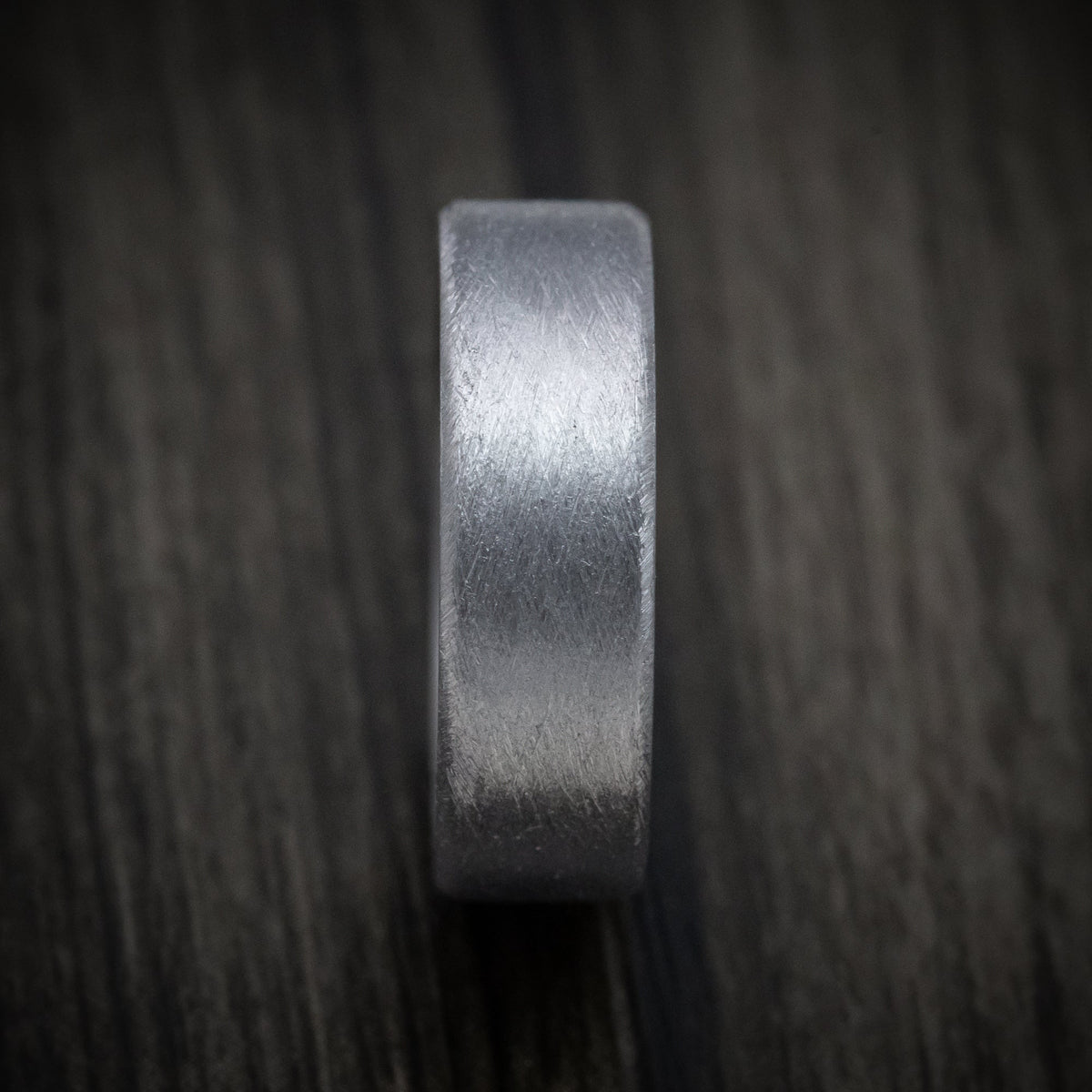 Ember XIV - Tantalum Band with Distressed Finish Men's Wedding Ring - view 3 - Nura Lab