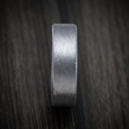 Ember XIV - Tantalum Band with Distressed Finish Men's Wedding Ring - view 3 - Nura Lab