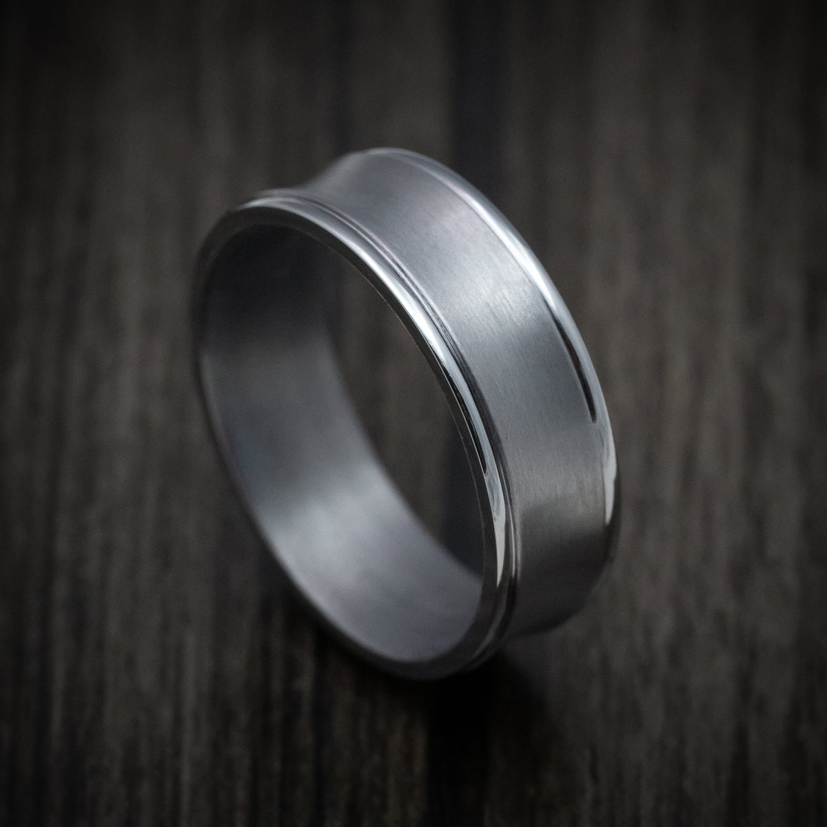 North XIV - Concave Tantalum Band with Satin Finish Men's Wedding Ring - Nura Lab