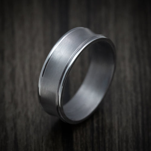 North XIV - Concave Tantalum Band with Satin Finish Men's Wedding Ring - view 4 - Nura Lab
